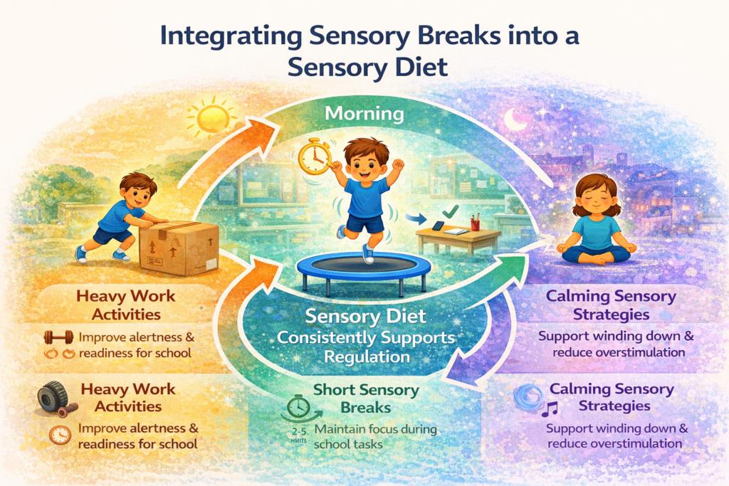 Integrating sensory breaks into daily routines